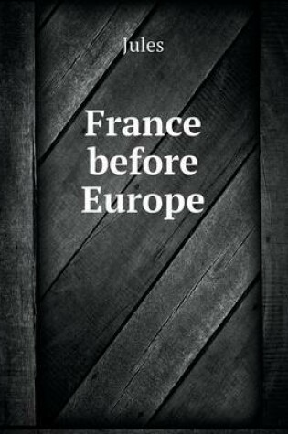 Cover of France before Europe