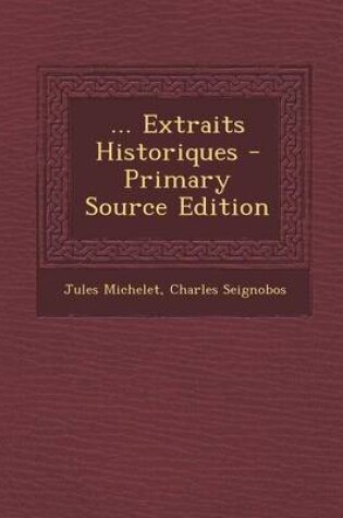 Cover of ... Extraits Historiques
