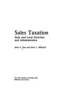 Book cover for Sales Taxation