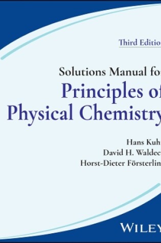 Cover of Solutions Manual for Principles of Physical Chemistry, 3rd Edition