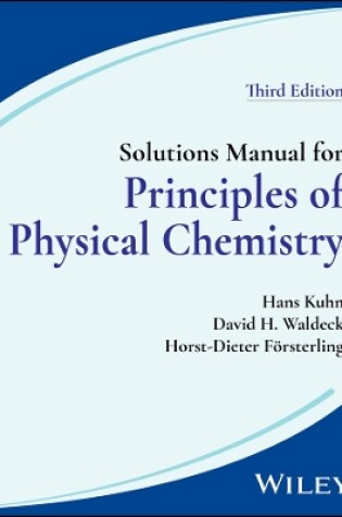 Cover of Solutions Manual for Principles of Physical Chemistry, 3rd Edition