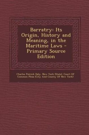 Cover of Barratry