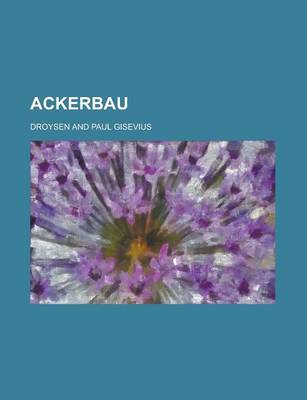 Book cover for Ackerbau