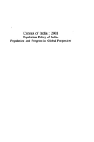 Cover of Census of India