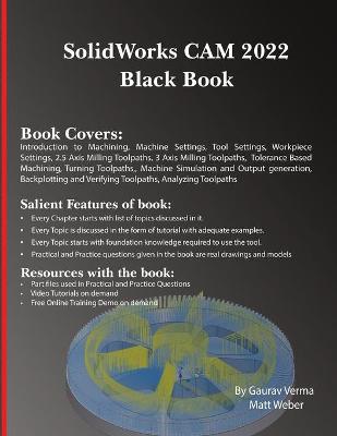 Book cover for SolidWorks CAM 2022 Black Book