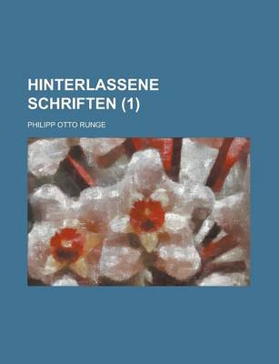 Book cover for Hinterlassene Schriften (1 )