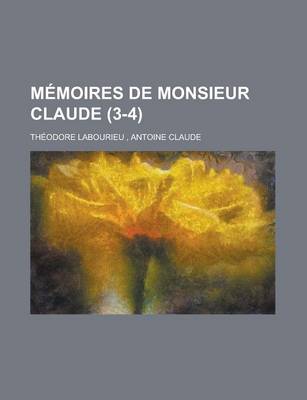 Book cover for Memoires de Monsieur Claude (3-4)