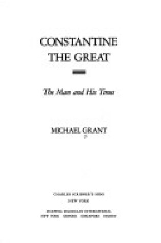 Cover of Constantine the Great