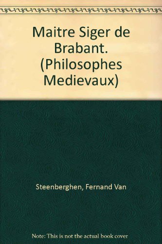 Cover of Maitre Siger de Brabant