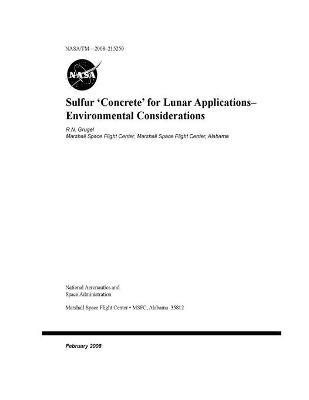 Book cover for Sulfur 'Concrete' for Lunar Applications - Environmental Considerations