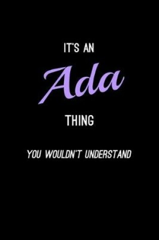 Cover of It's An Ada Thing, You Wouldn't Understand