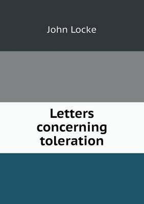 Book cover for Letters Concerning Toleration