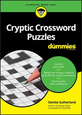 Book cover for Cryptic Crossword Puzzles For Dummies