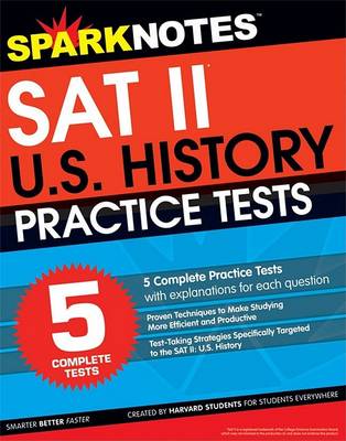 Cover of 5 Practice Tests for the SAT II United States History (Sparknotes Test Prep)