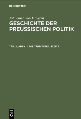 Book cover for Die Territoriale Zeit