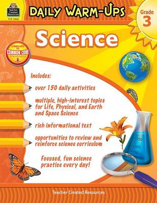 Book cover for Daily Warm-Ups: Science Grade 3
