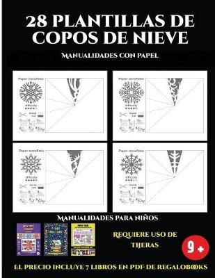 Book cover for Manualidades con papel (28 plantillas de copos de nieve 2