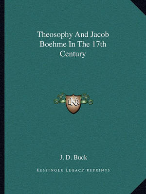 Book cover for Theosophy and Jacob Boehme in the 17th Century