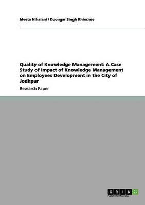 Book cover for Quality of Knowledge Management