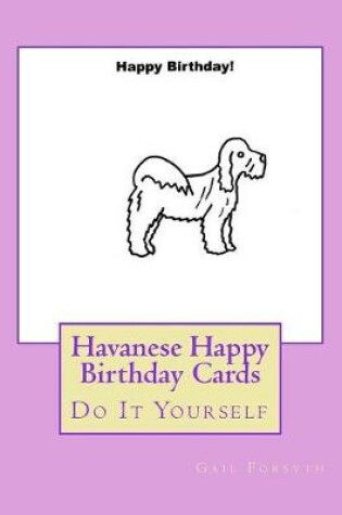 Cover of Havanese Happy Birthday Cards