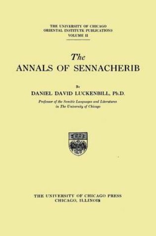 Cover of The Annals of Sennacherib