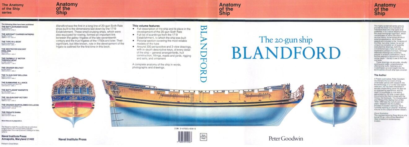 Book cover for The 20-Gun Ship Blandford