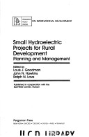 Book cover for Small Hydroelectric Projects for Rural Development