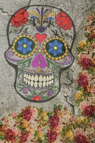 Cover of Sugar Skull & Roses Journal Notebook, College Ruled