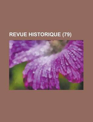 Book cover for Revue Historique (79)