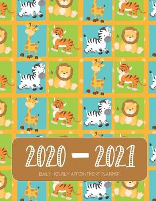 Book cover for Daily Planner 2020-2021 Safari Animals 15 Months Gratitude Hourly Appointment Calendar