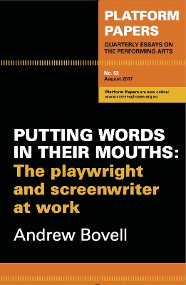 Book cover for Platform Papers 52: Putting Words in their Mouths