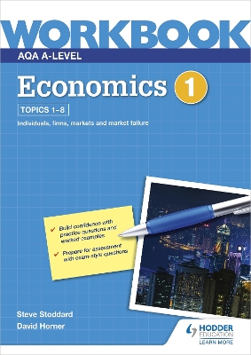 Book cover for AQA A-Level Economics Workbook 1