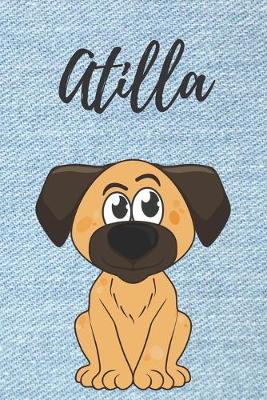 Book cover for personalisiertes Notizbuch Hunde / Malbuch / Kritzelbuch / Tagebuch / Journal / DIN A5 / Geschenk Atilla