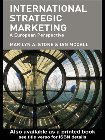 Book cover for International Strategic Marketing