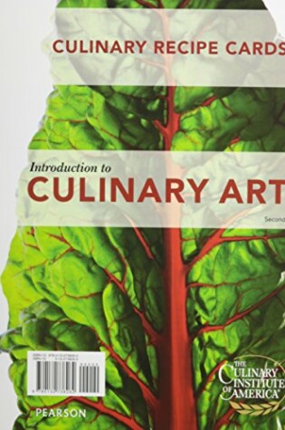 Cover of Recipe Cards for Introduction to Culinary Arts