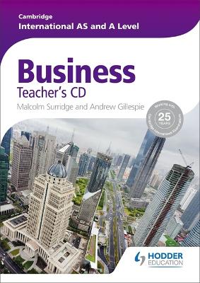 Book cover for Cambridge International AS and A Level Business Teacher's CD