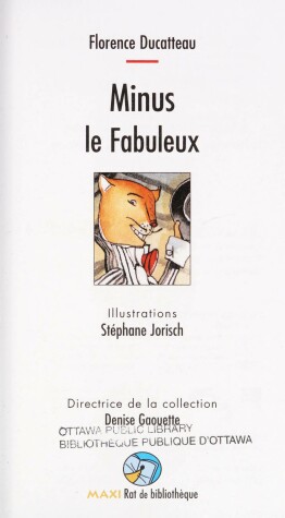 Book cover for Minus Le Fabuleux