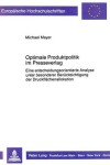 Book cover for Optimale Produktpolitik Im Presseverlag