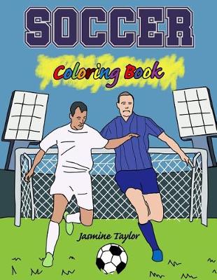 Book cover for Soccer Coloring Book