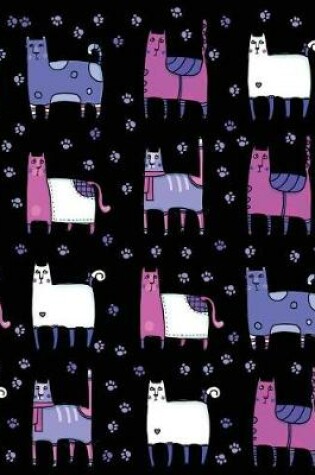 Cover of My Big Fat Journal Notebook For Cat Lovers Funny Cats Wearing Socks Pattern 8