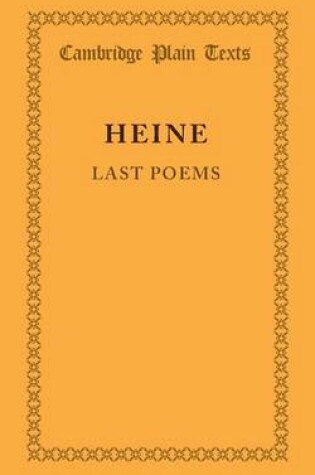 Cover of Last Poems