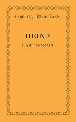 Book cover for Last Poems