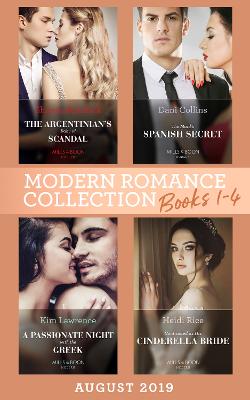 Book cover for Modern Romance August 2019 Books 1-4