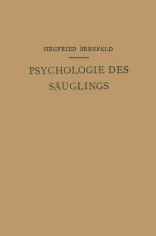 Cover of Psychologie Des Sauglings