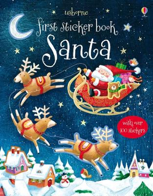 Cover of First Sticker Book Santa