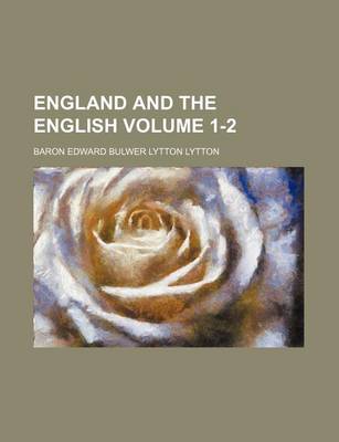 Book cover for England and the English Volume 1-2