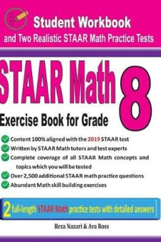 Cover of STAAR Math Exercise Book for Grade 8