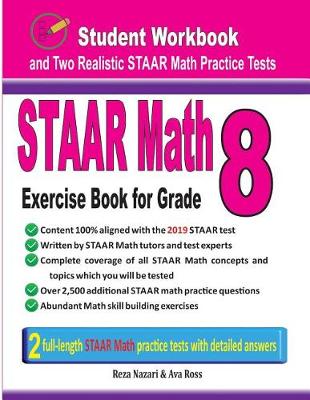 Book cover for STAAR Math Exercise Book for Grade 8