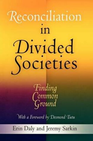 Cover of Reconciliation in Divided Societies