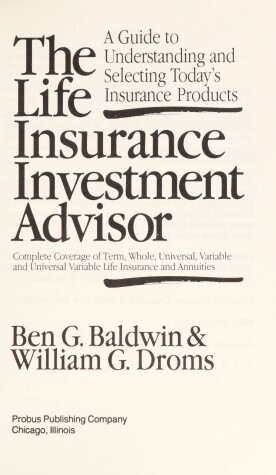 Book cover for Life Insurance Investment Advisor
